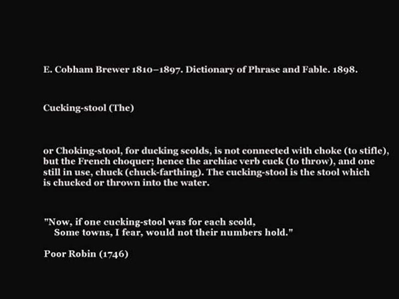 the Cucking Stool October 2009